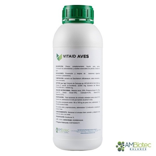 Vitaid Aves (botella 1Kg) -eCommerce